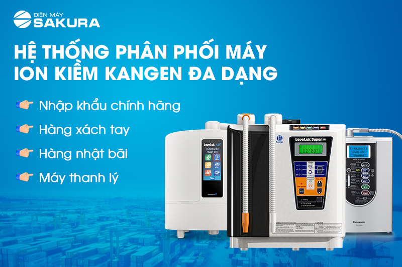 Phân phối máy lọc nước ion kiềm Kangen